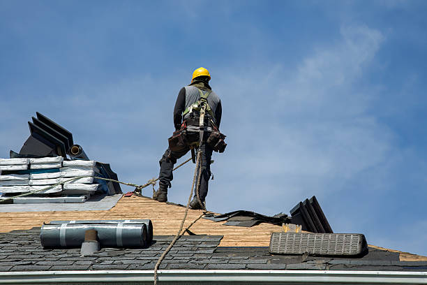 Professional Gutter Installation technician working in Dorothy, WV